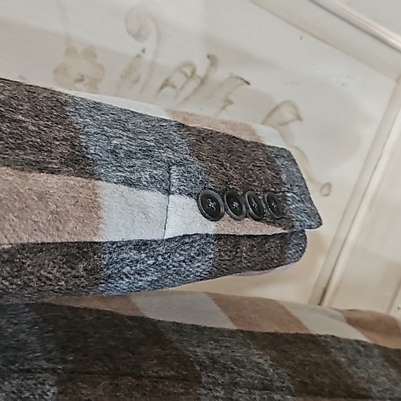 NWT PAIGE,Charcoal Tan Samine Button Coat Sz XS - Picture 9 of 11